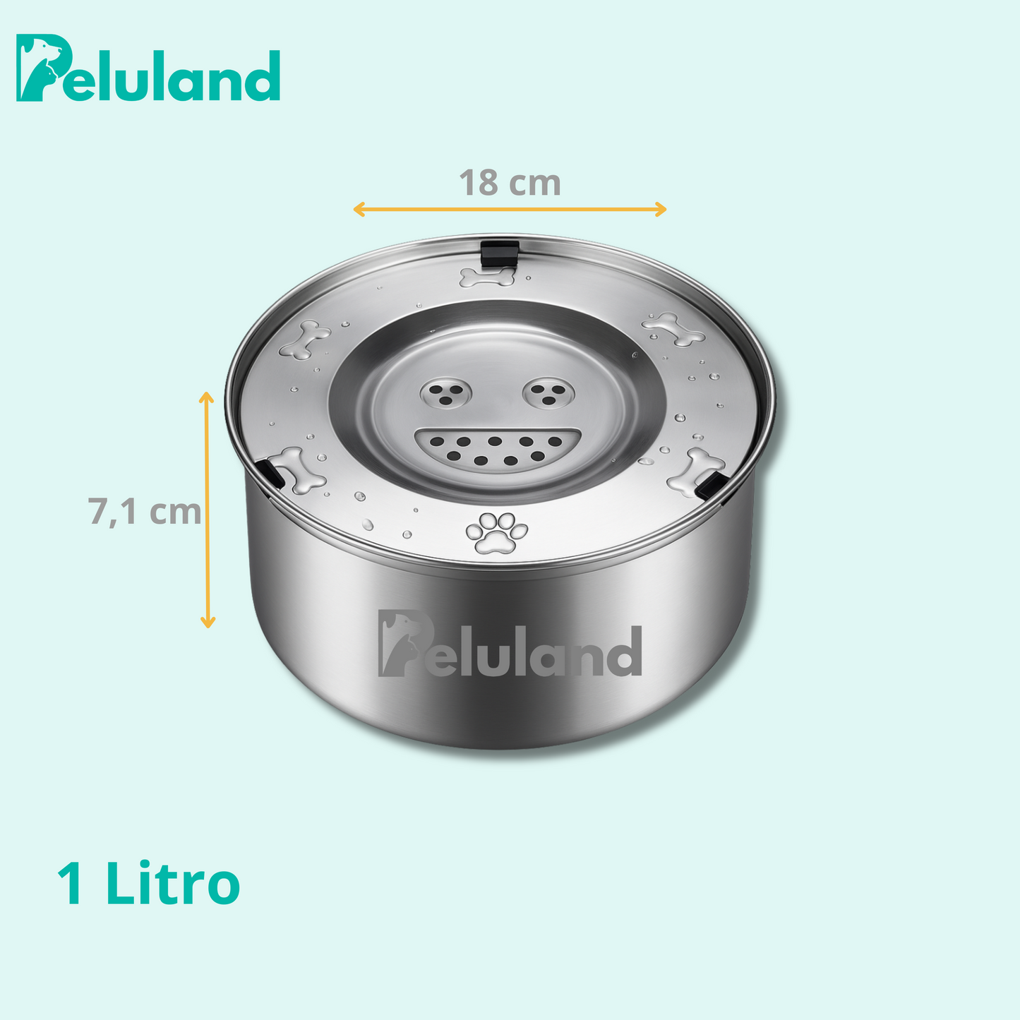 Plato Antisalpicaduras Ultra de Acero Inoxidable